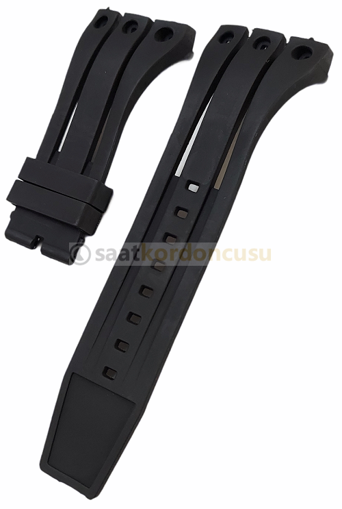 invicta i Force 0832 Uyumlu Siyah Silikon Saat Kordonu
