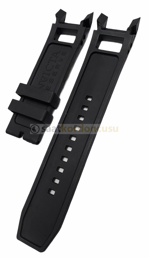 invicta 6255 Uyumlu Siyah Silikon Kordon