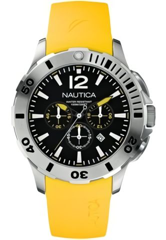 Nautica A16566G Sarı Renk Silikon Saat Kordonu