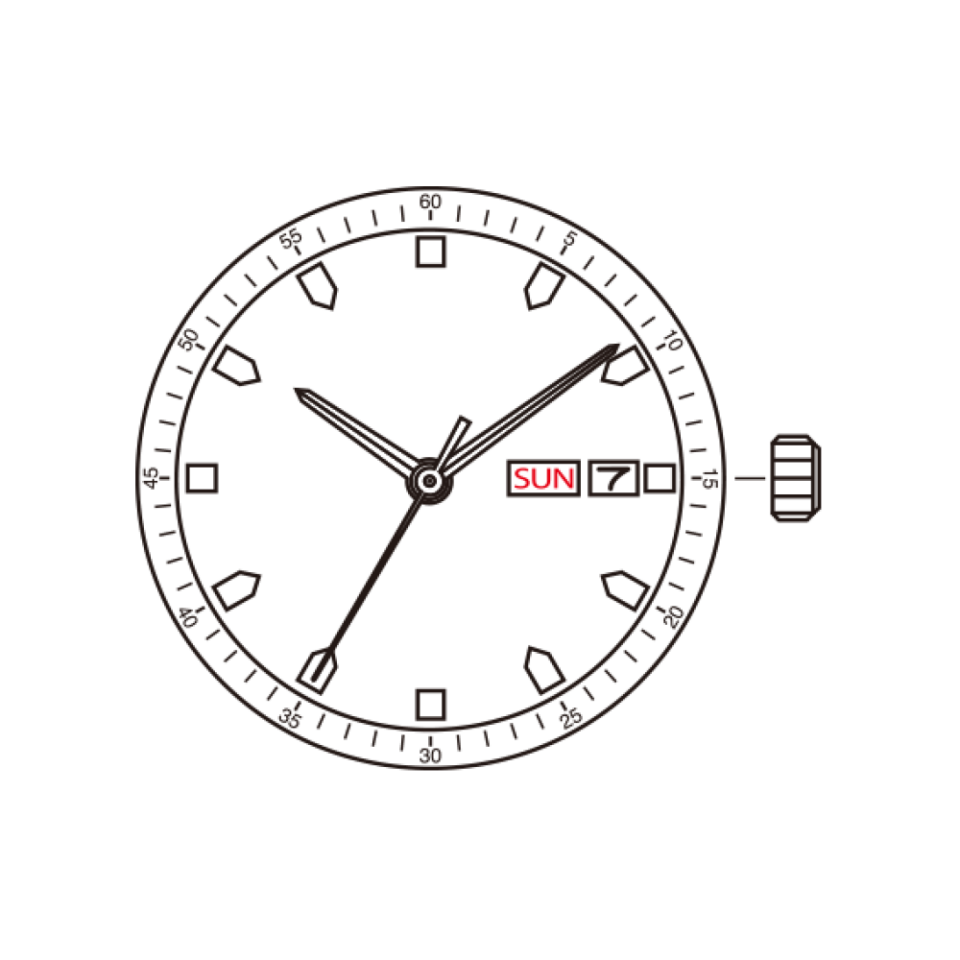 Miyota 2405 Quartz Pilli Kol Saat Makinası