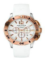 Nautica A19557G Beyaz Renk Silikon Saat Kordonu