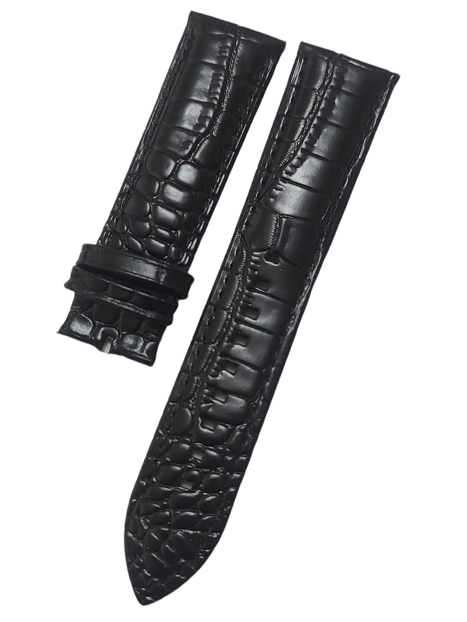 Emporio Armani AR0643 Uyumlu Siyah Deri Saat Kordonu