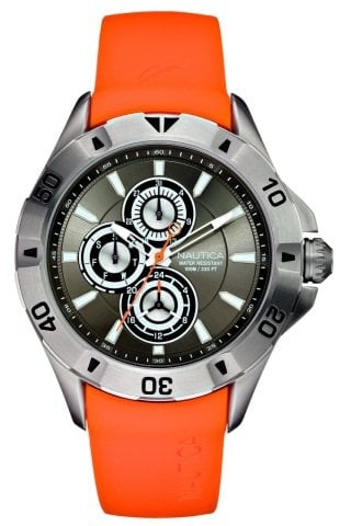 Nautica a14612g Turuncu Renk Silikon Saat Kordonu