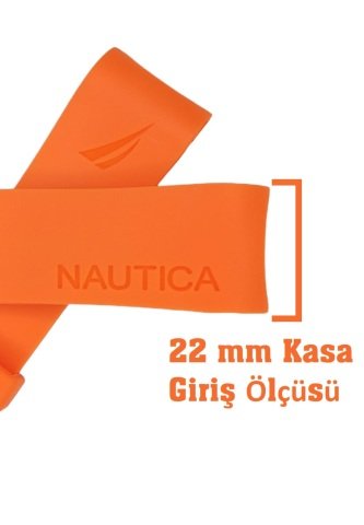 Nautica a16567g Turuncu Renk Silikon Saat Kordonu