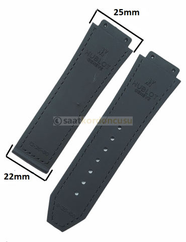 Hublot Big Bang Kahverenk Deri Yüzeyli Silikon Kordon