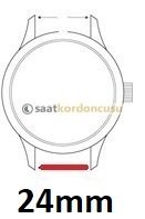 Tag Heuer Modeli 24x22 Süet Yüzeyli Taba Deri Saat Kordonu