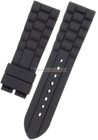 Fossil jr1425 Uyumlu Siyah Silikon Saat Kordonu