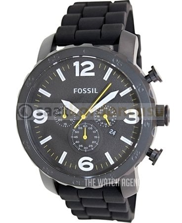 Fossil jr1425 Uyumlu Siyah Silikon Saat Kordonu