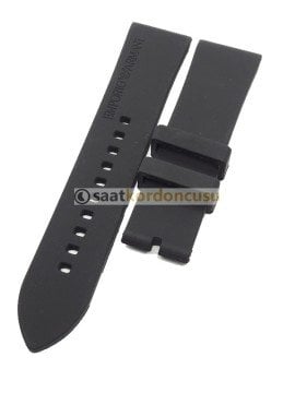Emporio Armani AR11048 Uyumlu Siyah Silikon Saat Kordonu