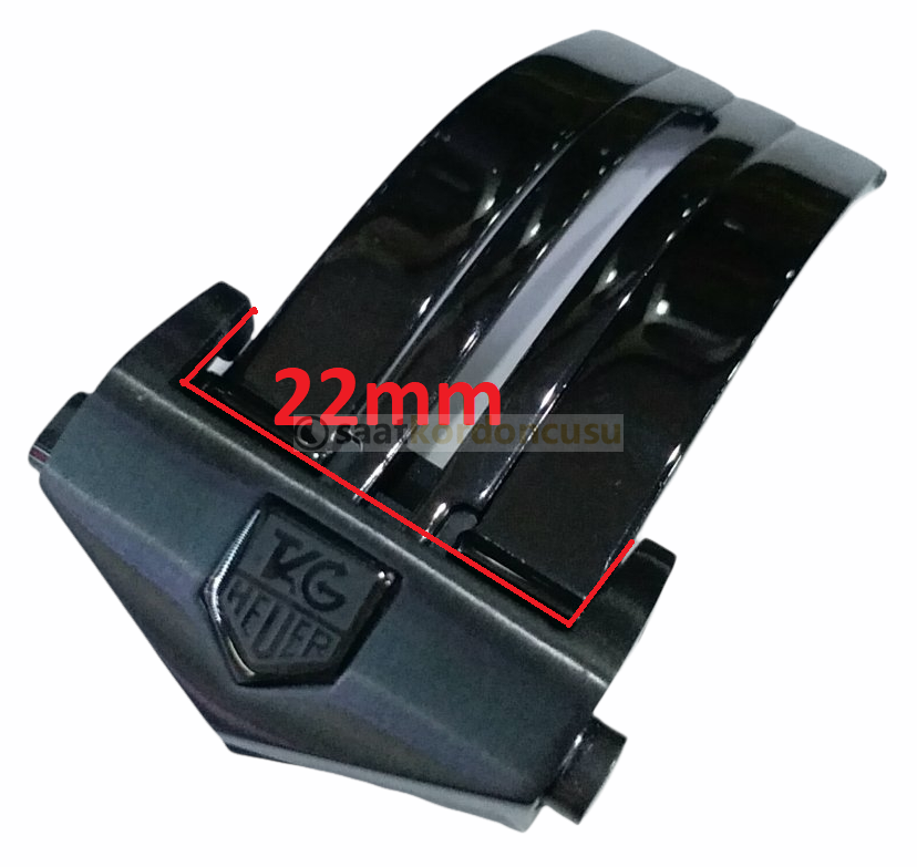 Tag Heuer Uyumlu Siyah Renk 22mm Çelik Kilit