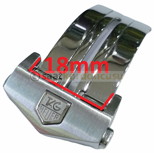Tag Heuer Uyumlu Çelik Renk 18mm Çelik Kilit