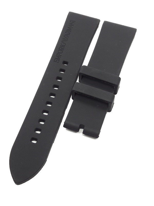 Emporio Armani AART3010 Uyumlu Siyah Silikon Saat Kordonu