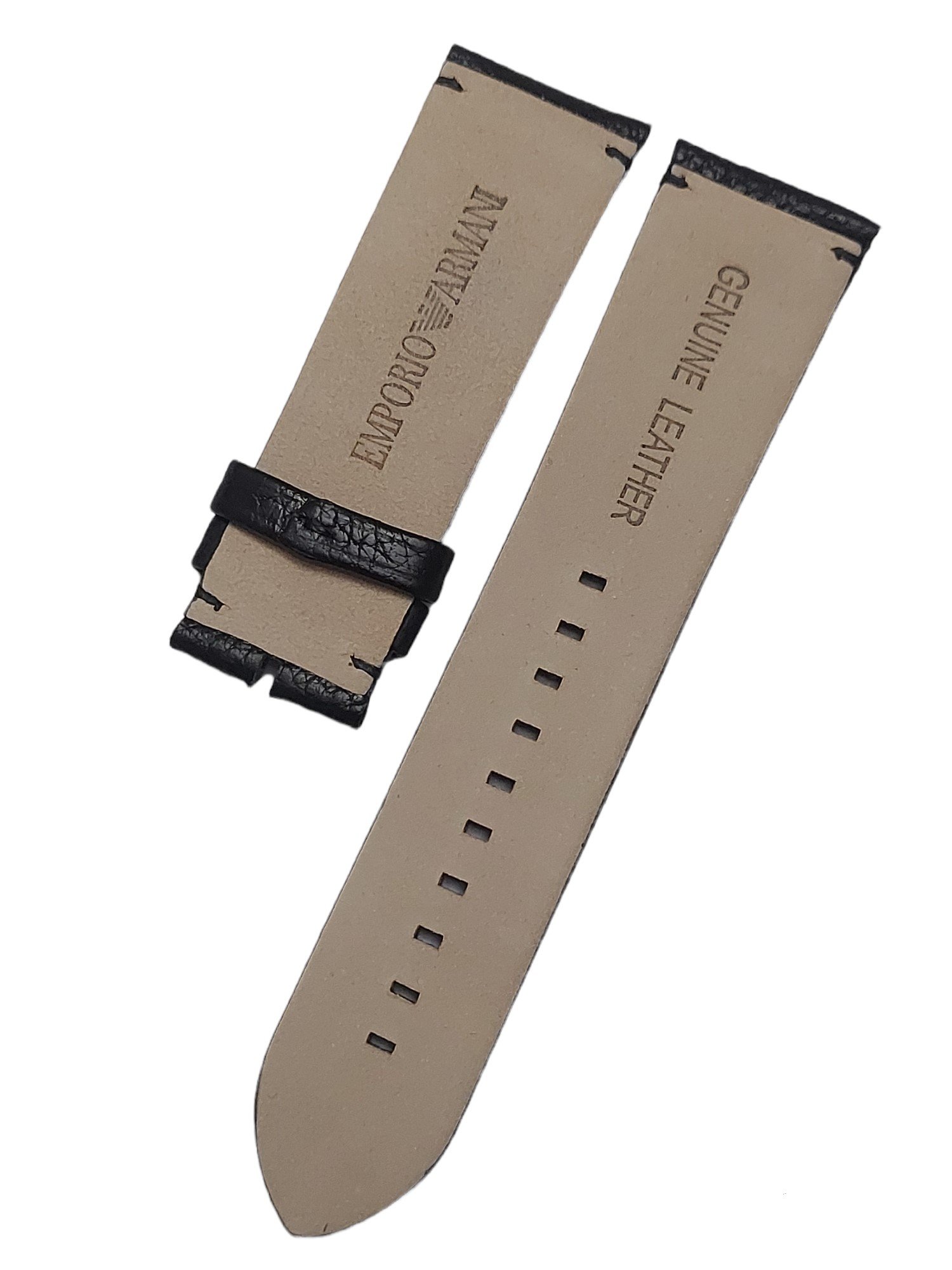 Emporio Armani AR2461 Uyumlu Siyah Deri Kordon
