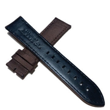 Breitling Avenger Uyumlu Kumaş Kahverenk Saat Kordonu