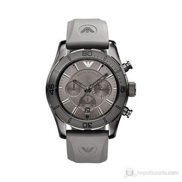 Emporio Armani AR5949 Gri Renk Silikon Saat Kordonu