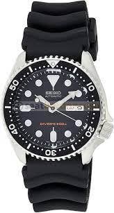 Seiko Automatic Diver skx007 Siyah Silikon Saat Kordonu