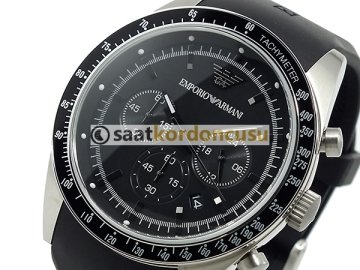 Emporio Armani ar5985 Uyumlu Siyah Silikon Kordon