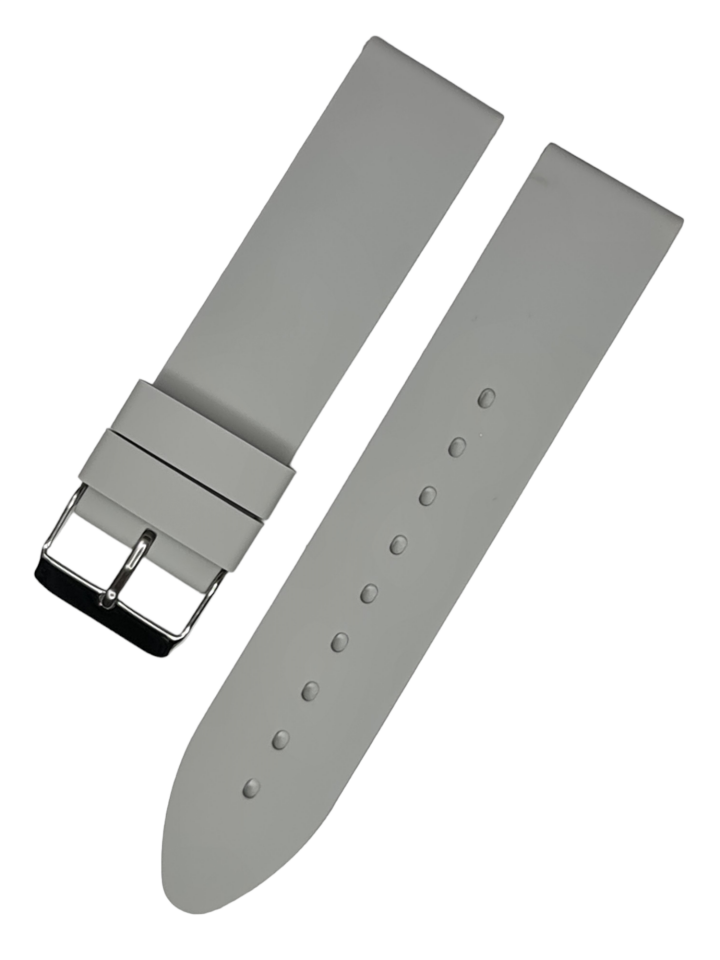 20mm Akıllı Pimli Gri Renk Silikon Saat Kordonu