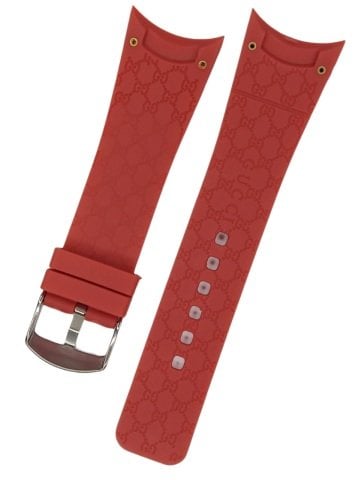 GUCCİ 26mm Kırmızı Silikon Kordon