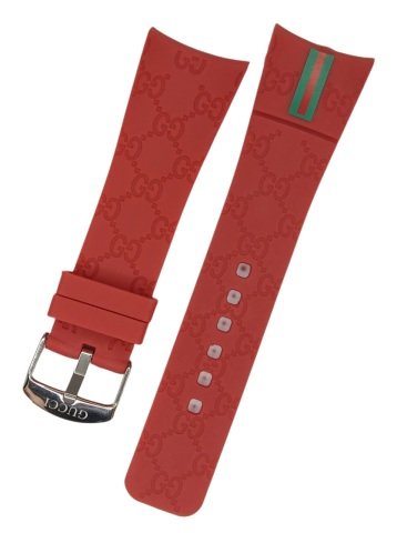 GUCCİ 26mm Kırmızı Silikon Kordon