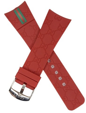 GUCCİ 26mm Kırmızı Silikon Kordon