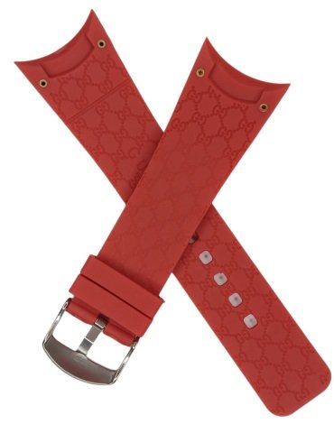 GUCCİ 26mm Kırmızı Silikon Kordon