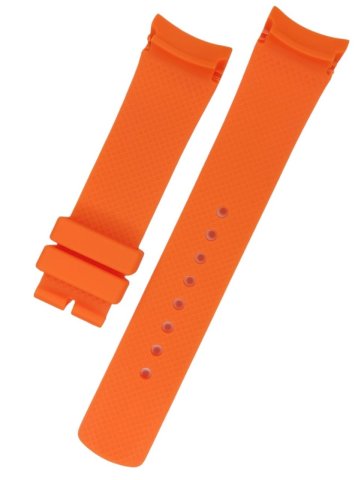 Nautica Uyumlu 22mm Turuncu Silikon Saat Kordonu