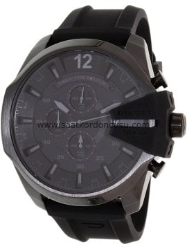 Diesel Dz4378 Uyumlu 26mm Siyah Silikon Kordon