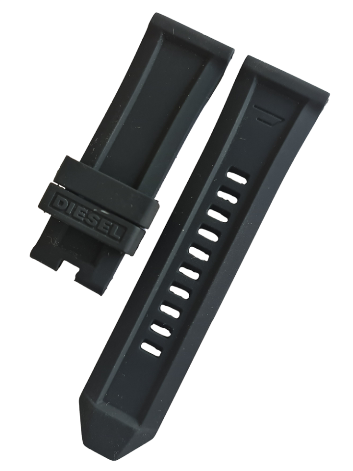 Diesel Dz4378 Uyumlu 26mm Siyah Silikon Kordon