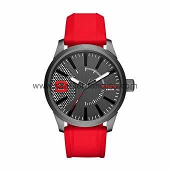 Diesel Dz1806 Uyumlu 24mm Kırmızı Silikon Saat Kordonu