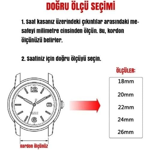 20mm Akıllı Pimli Turkuaz Silikon Saat Kordonu