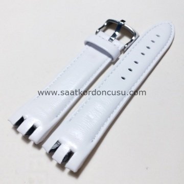 Swatch Yts401 Beyaz Deri Kayış Kordon