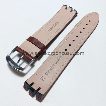 Swatch Ytg400 Koyukahve Deri Kayış Kordon