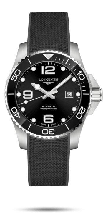 Longines HydroConquest Uyumlu Siyah Silikon Saat Kordonu
