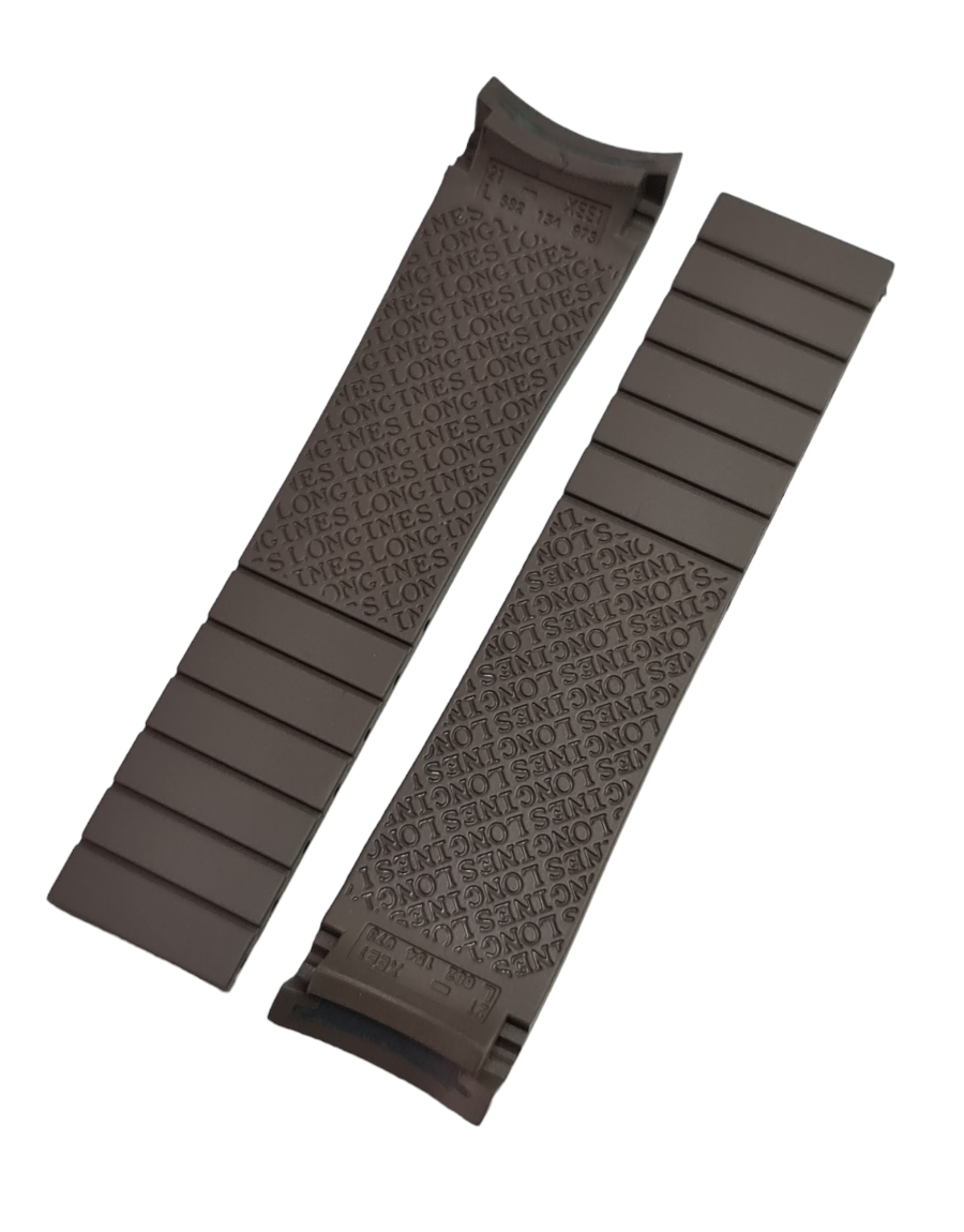 Longines HydroConquest Uyumlu Kahverenk Silikon Saat Kordonu