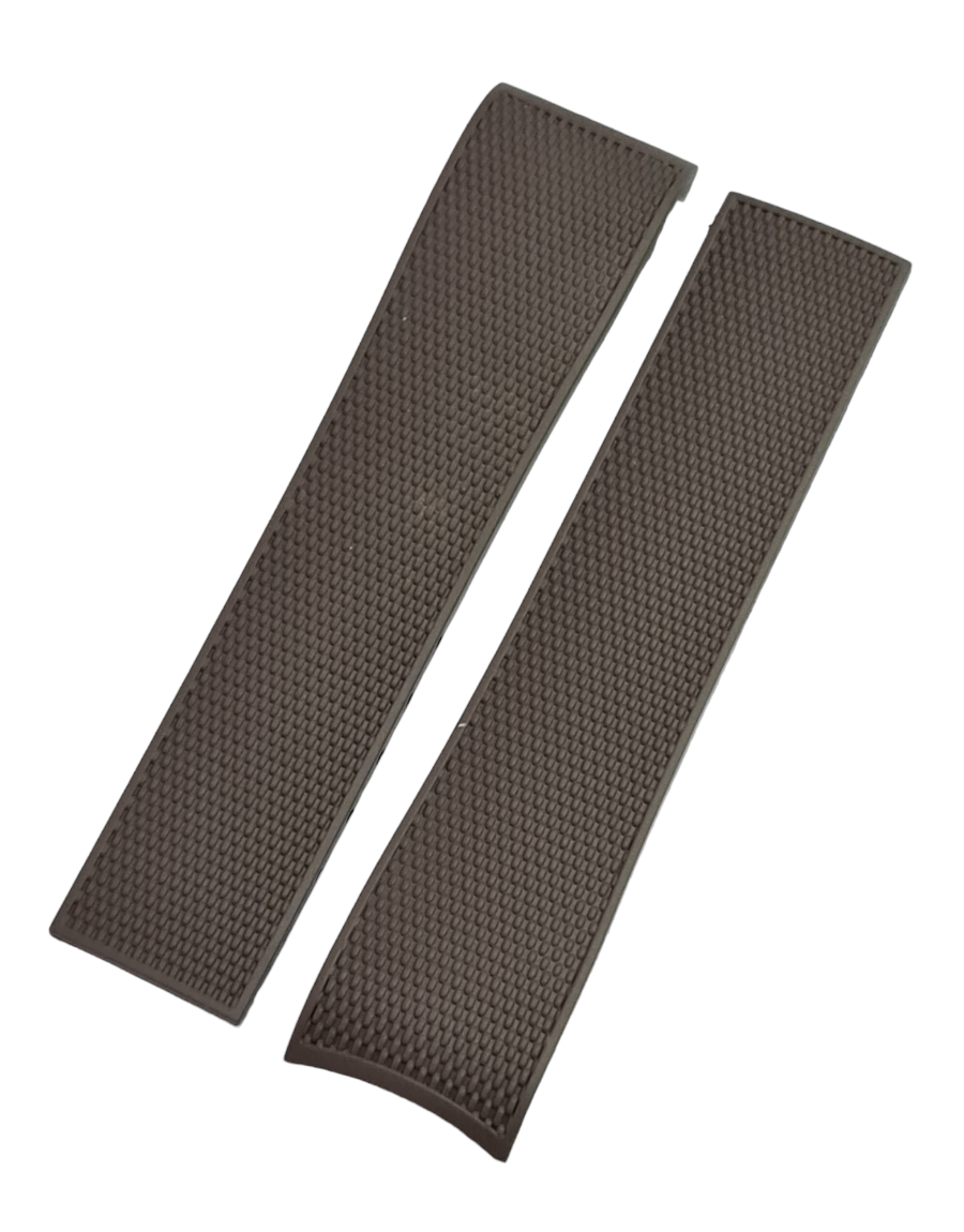 Longines HydroConquest Uyumlu Kahverenk Silikon Saat Kordonu