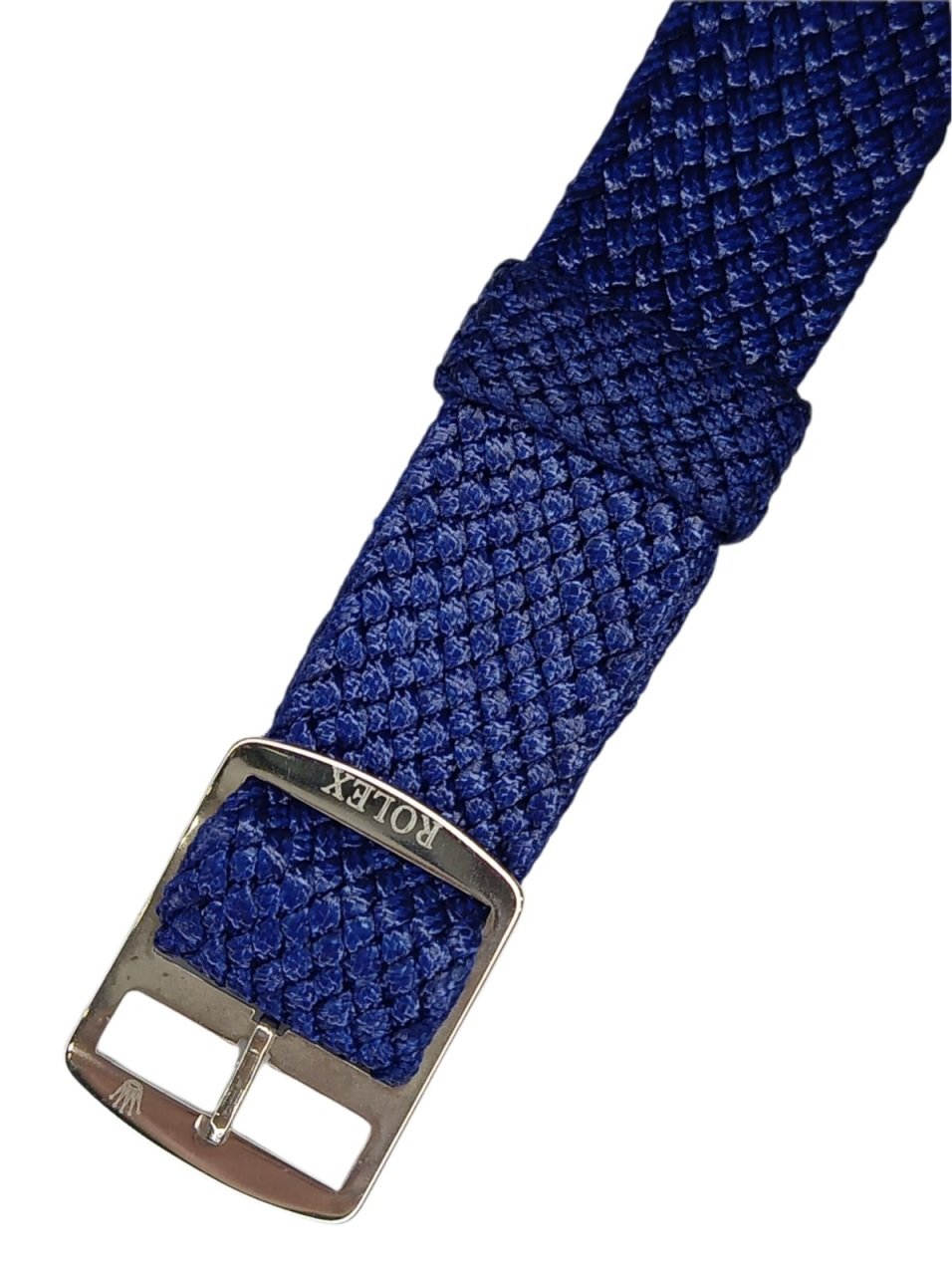 Rolex tekstil örme mavi kordon