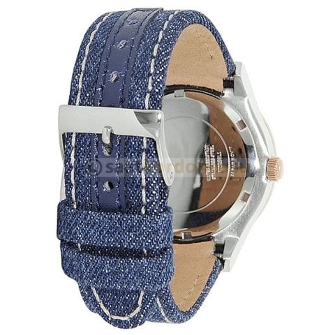 Guess GUW0289L1 Mavi Kot Yüzeyli Saat Kordonu