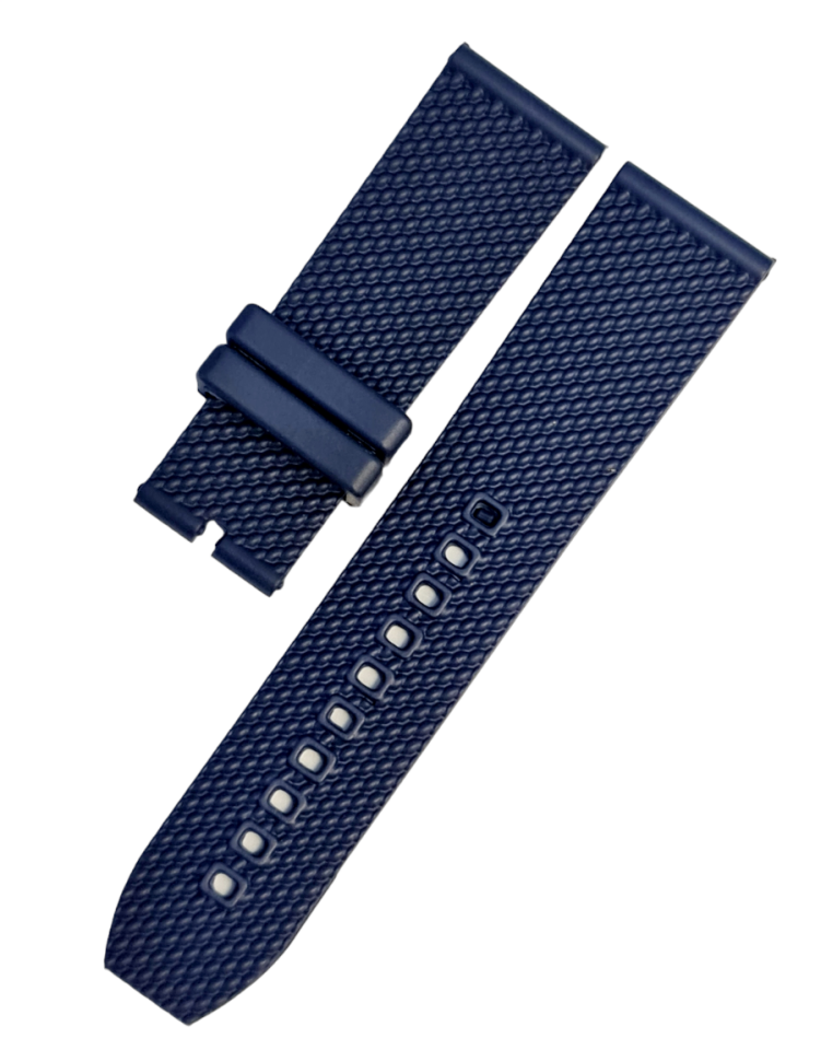 Breitling Modeli 24mm Mavi Renk Silikon Saat Kordonu