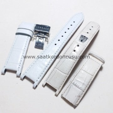 Versace El Yapımı Deri Saat Kordonu