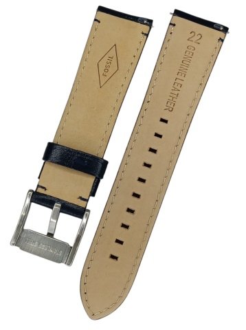 Fossil Fs5465 Uyumlu Lacivert Deri Saat Kordonu