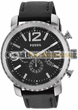 Fossil BQ1709 Uyumlu 24mm Siyah Deri Saat Kordonu
