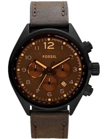 Fossil Ch2782 22mm Kahverenk Deri Saat Kordonu