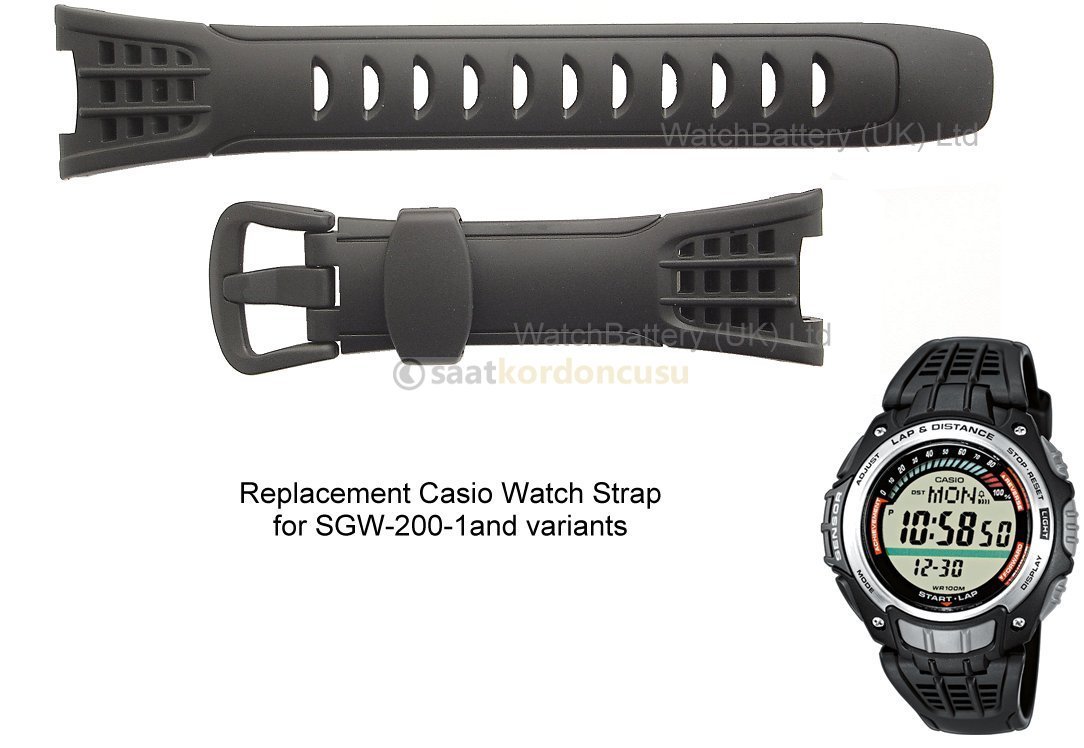 Casio Sgw200 Orjinal silikon kordon