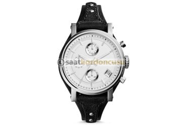 Fossil es3817 Uyumlu Siyah Deri Saat Kordonu