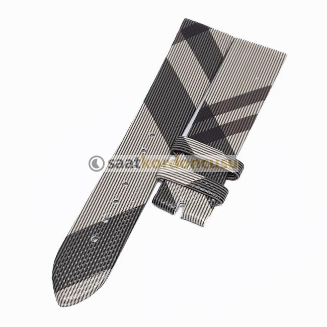 Burberry Saatlere Uyumlu Haki renk Kordon 22MM