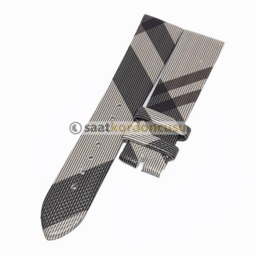 Burberry Saatlere Uyumlu Haki renk Kordon 22MM