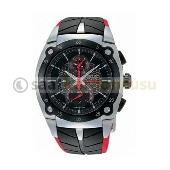 Seiko honda f1 Model Kırmızı Dikişli Deri Kordon