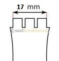 Swatch Uyumlu 17mm Mavi Deri Saat kordonu