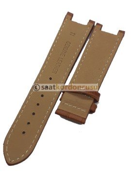Guess Collection Uyumlu Taba renk 22mm Deri Kordon